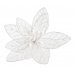 Χριστουγεννιάτικο Λουλούδι Λευκό, Υφασμάτινο (26cm)